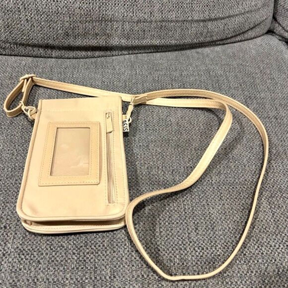 BEIS The ID Crossbody bag in beige travel passport gameday wallet purse - Picture 3 of 5